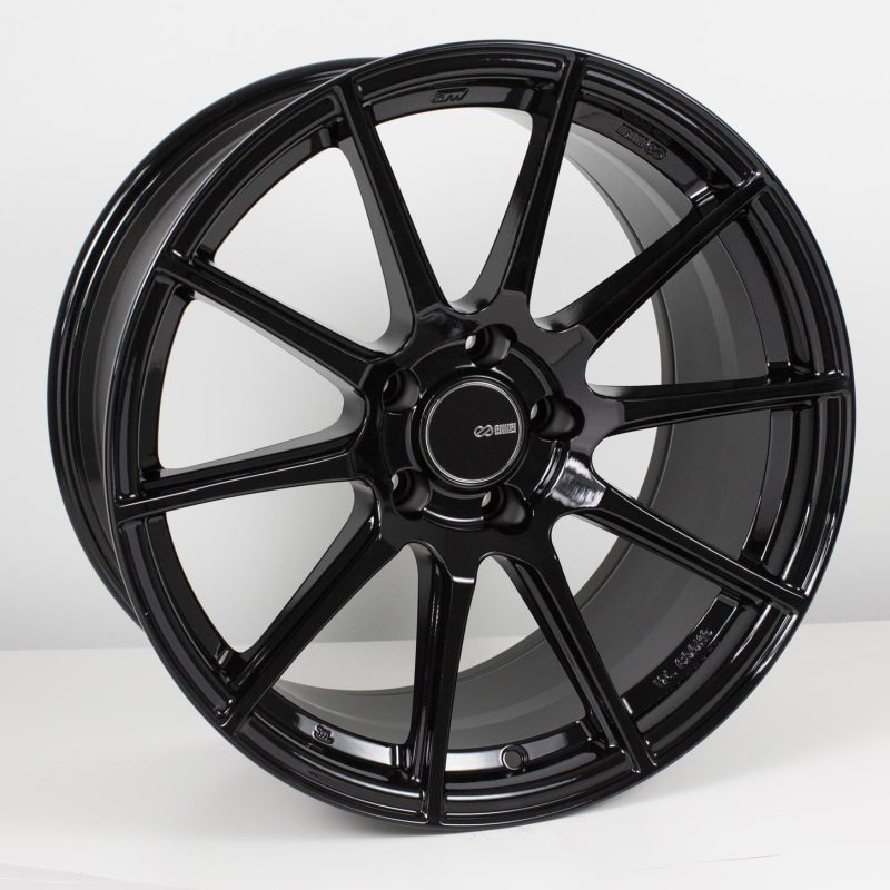Enkei TS10 18x8.5 5x112 45mm Offset 72.6mm Bore Black Wheel