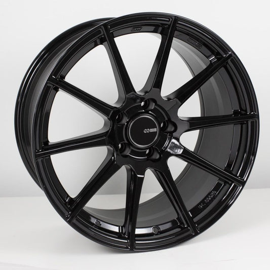 Enkei TS10 17x9 5x100 45mm Offset 72.6mm Bore Black Wheel *Min Order Qty 40*