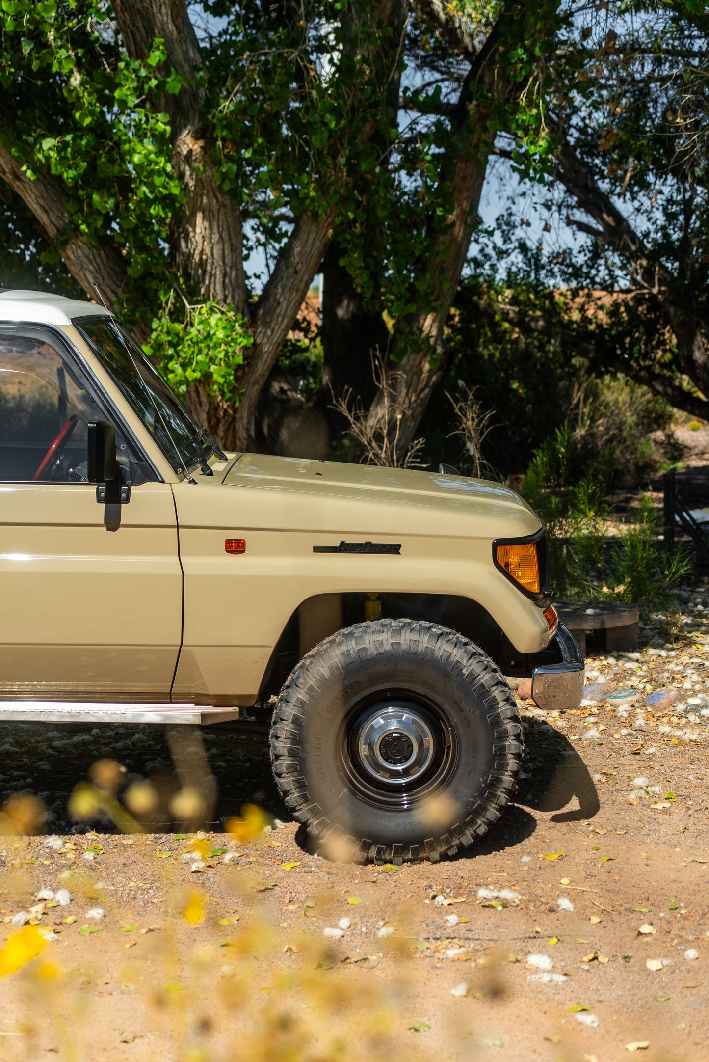 Tan Land Cruiser Prado 78 Series — Wide Body