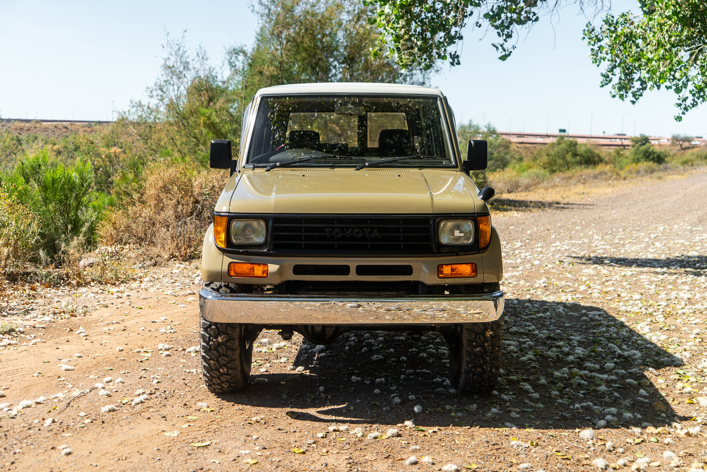 Tan Land Cruiser Prado 78 Series — Wide Body