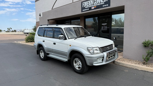 White Land Cruiser Prado 90 Series — Intercooled turbo diesel