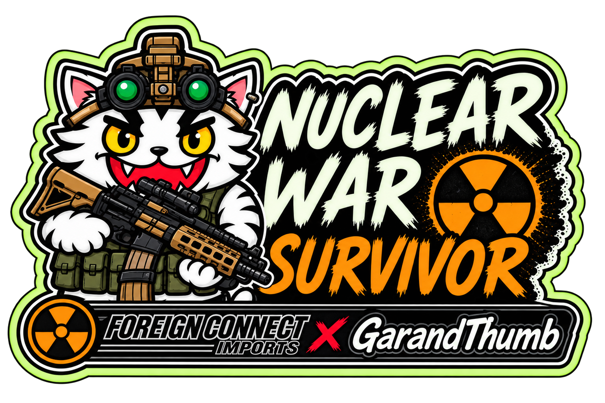 Garandthumb x FC Nuke sticker glow in the dark